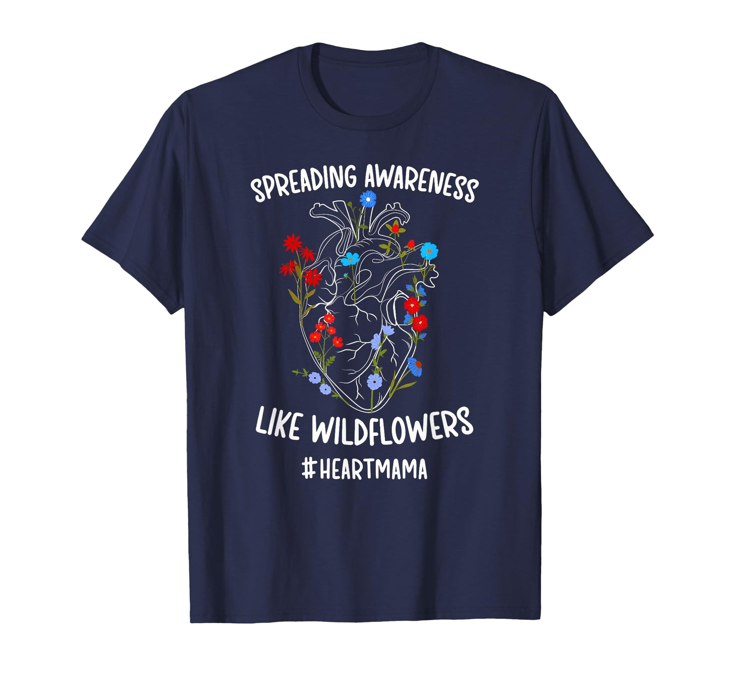 Heart Mama CHD Awareness Proud CHD Mom of A CHD Warrior T-Shirt