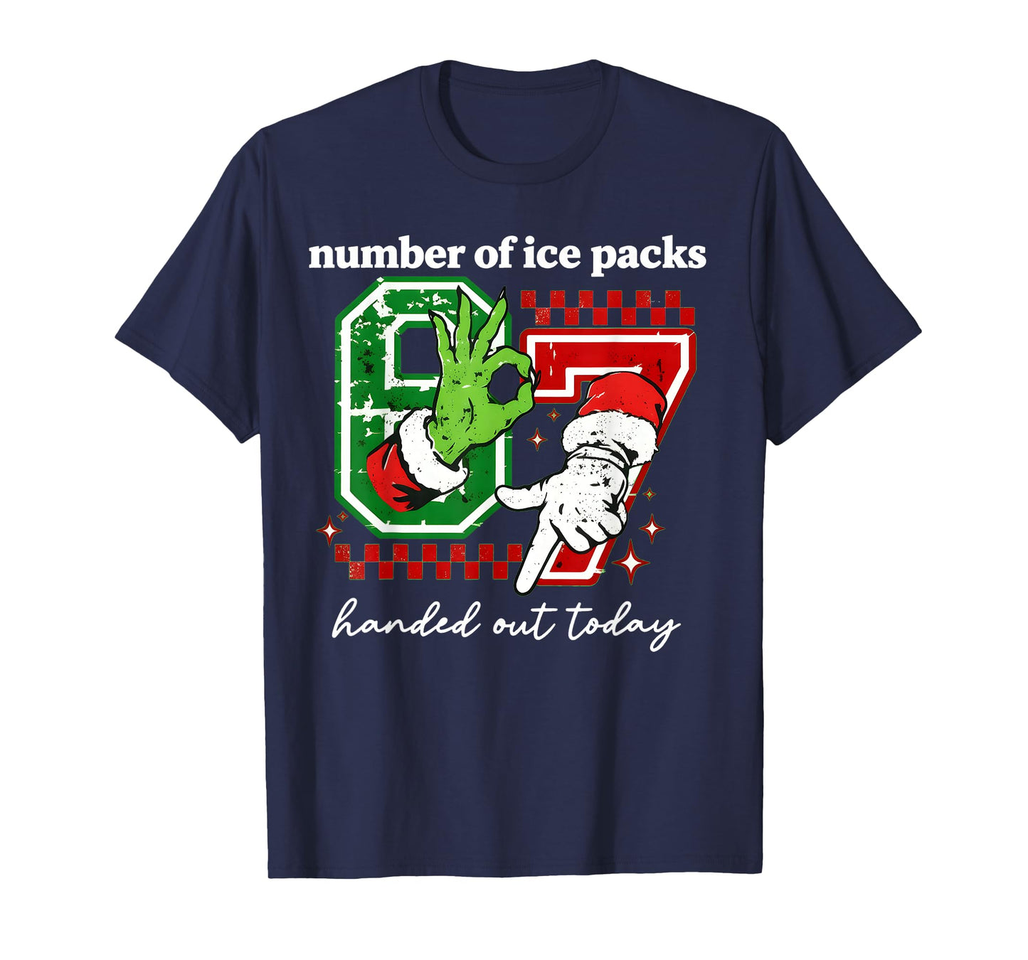 Funny 67 School Nurse for Christmas 6 7 School Nurse Six Sev T-Shirt