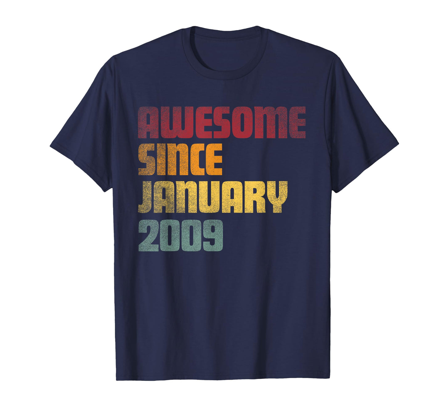 Awesome Since January 2009 17th Birthday - Vintage T-Shirt