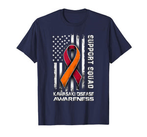 Retro Support Squad Kawasaki Disease Awareness T-Shirt