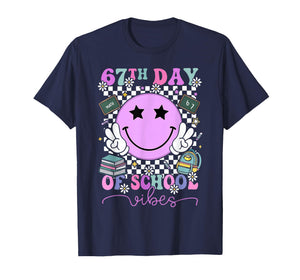67th Days of School Funny Viral 6 7 Six Seven Meme T-Shirt