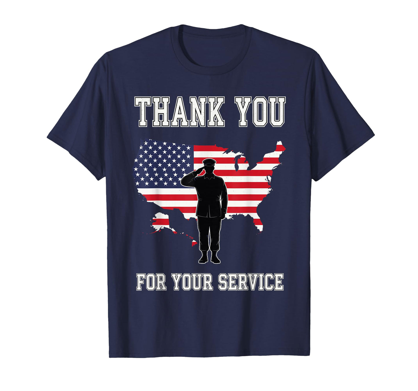 Thank You Veterans Shirt, American Flag Salute T-Shirt