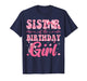 Sister of The Birthday Girl Family Pink Coquette Bow T-Shirt