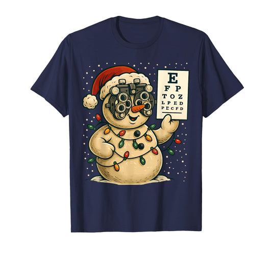 Optometry Christmas Ophthalmologist Funny Optician Christmas T-Shirt