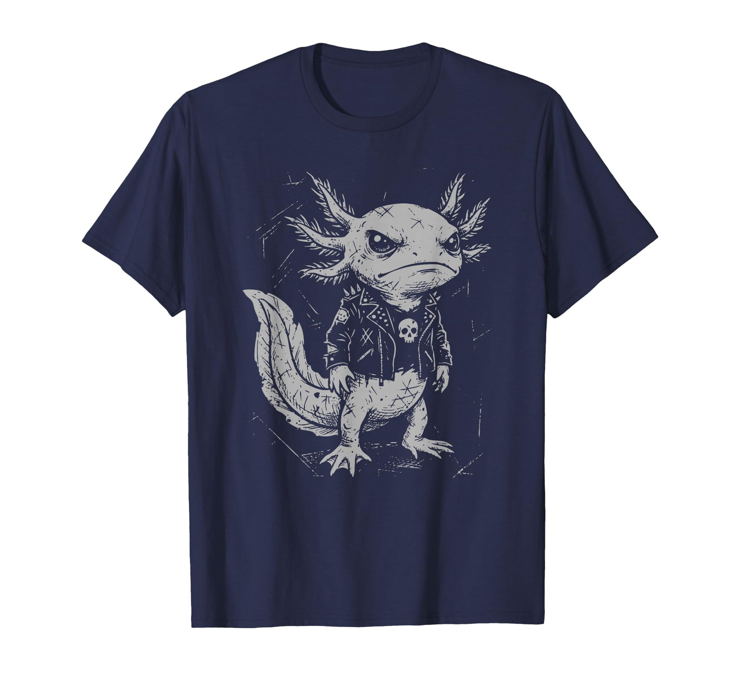 Goth Axolotl, Punk Gothic Merch, Women Girls Men Emo Grunge T-Shirt