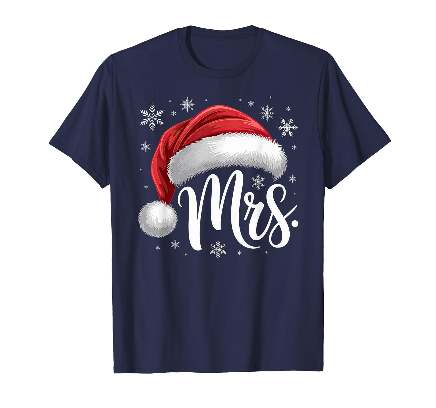 Mr and Mrs Claus Couples Matching T-Shirt