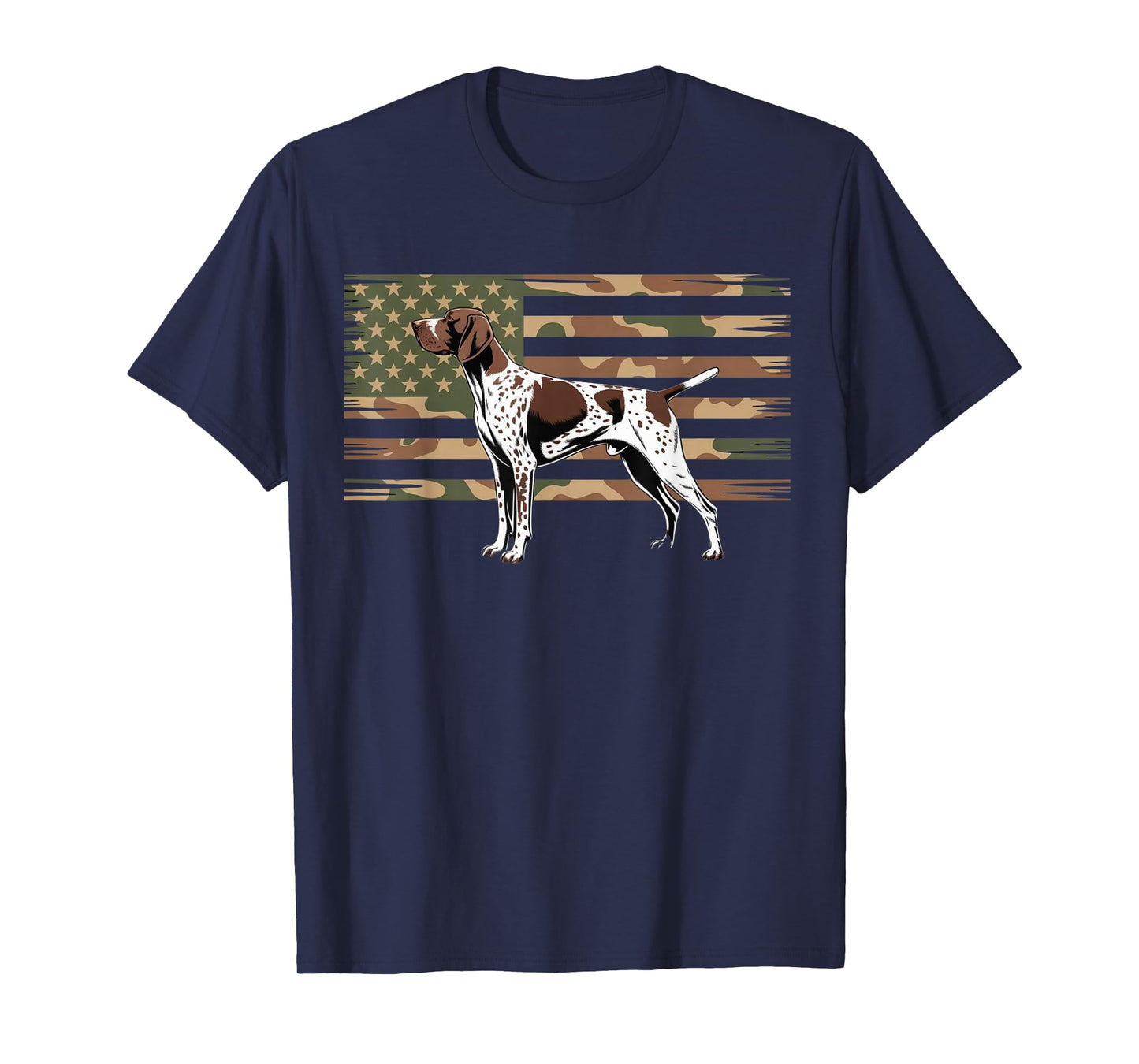 German Shorthaired Pointer Camouflage American Dogs Lover T-Shirt