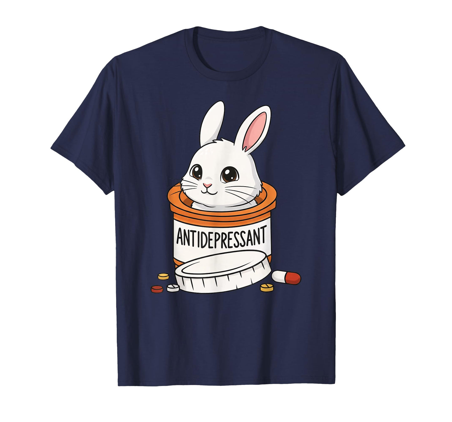 Funny Rabbit Bunny Anti Depressant Zoo Boys Girls T-Shirt