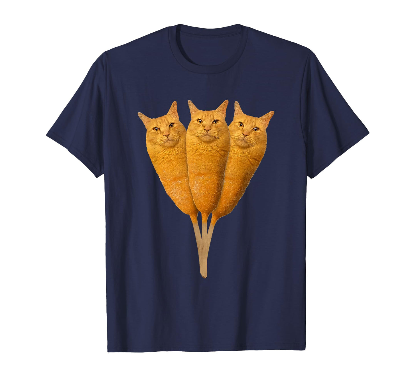Corndog Cat Meme Silly Stupid Brainrot Funny Cat Lover T-Shirt