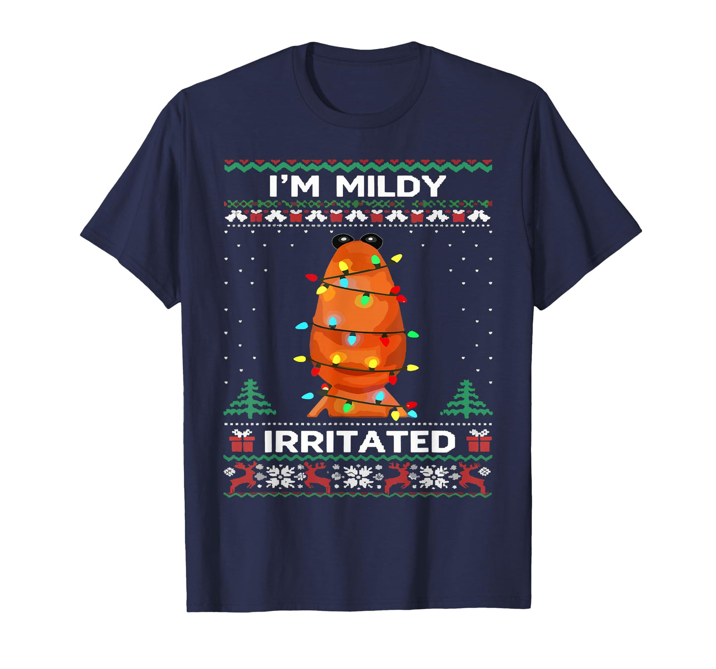 I'm Mildly Irritated Marcus The Worm Christmas Funny Meme T-Shirt