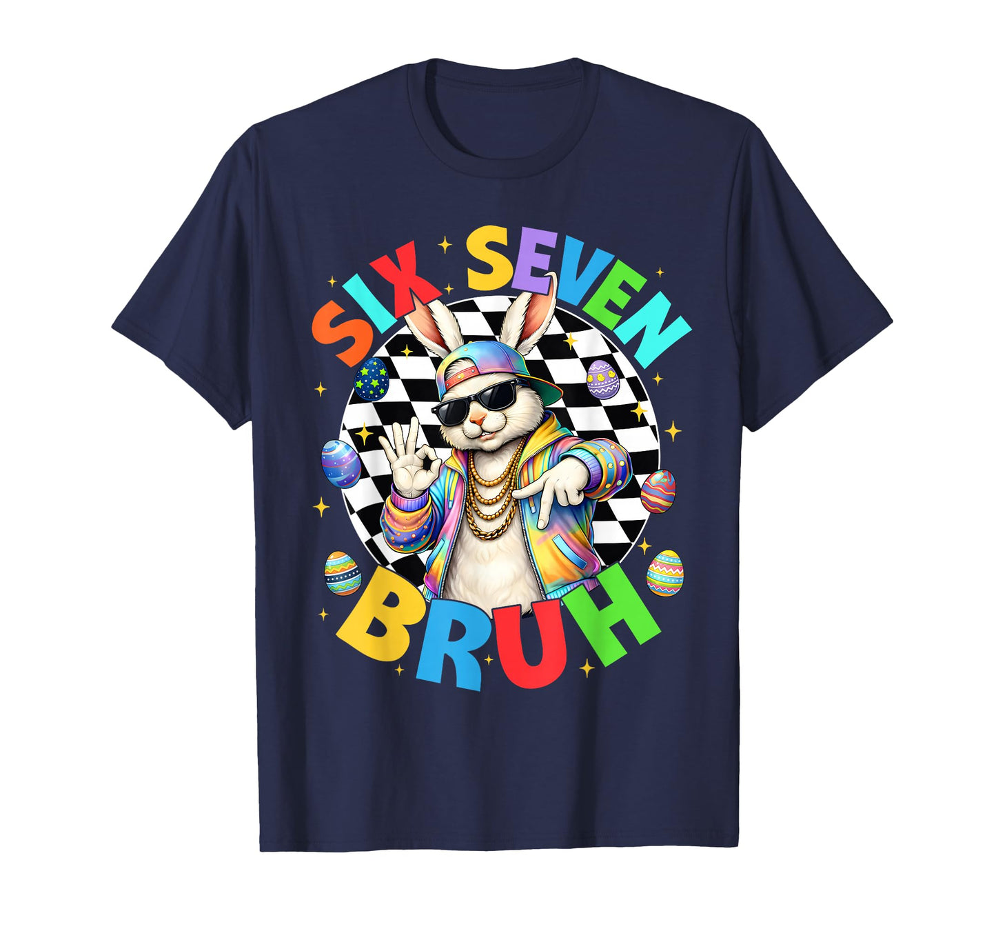 Bruh Cool Rabbit Hip Hop Bunny Easter Men Boy Kid T-Shirt