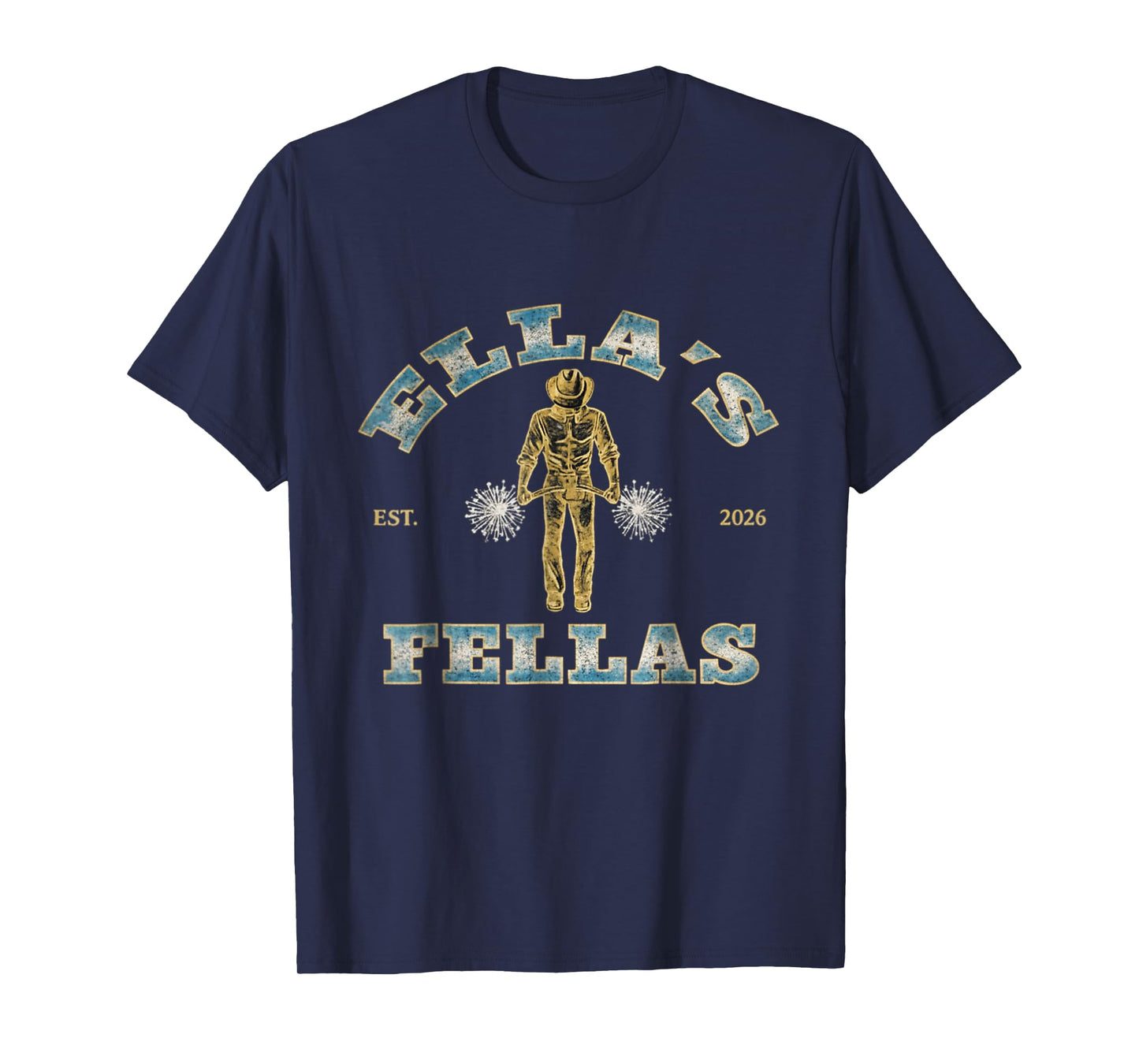 Ellas Fellas Vintage Retro Tee - Matching Squad 70s Style T-Shirt