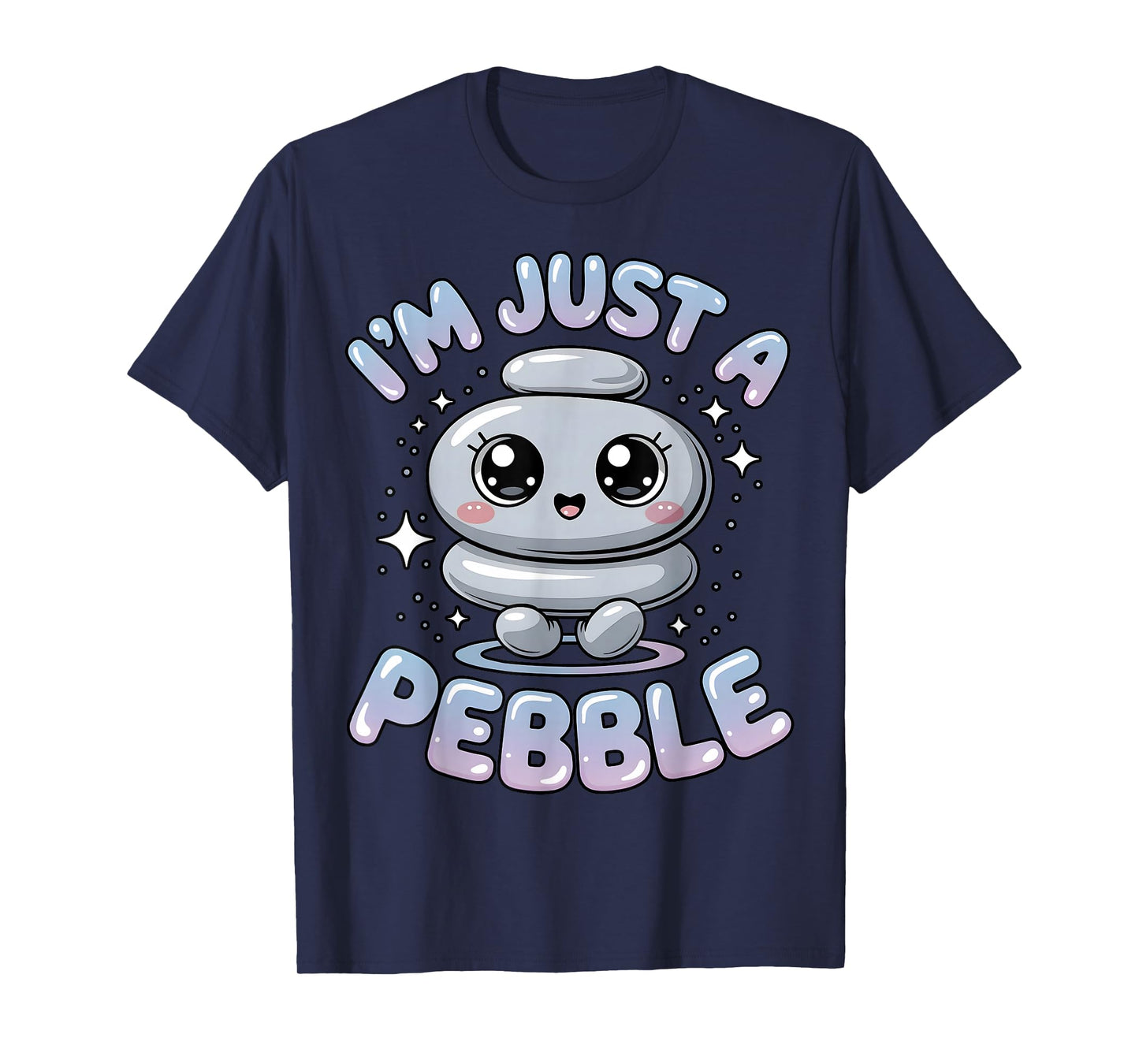 I’m Just a Pebble Funny Minimalist Rock Lover T-Shirt