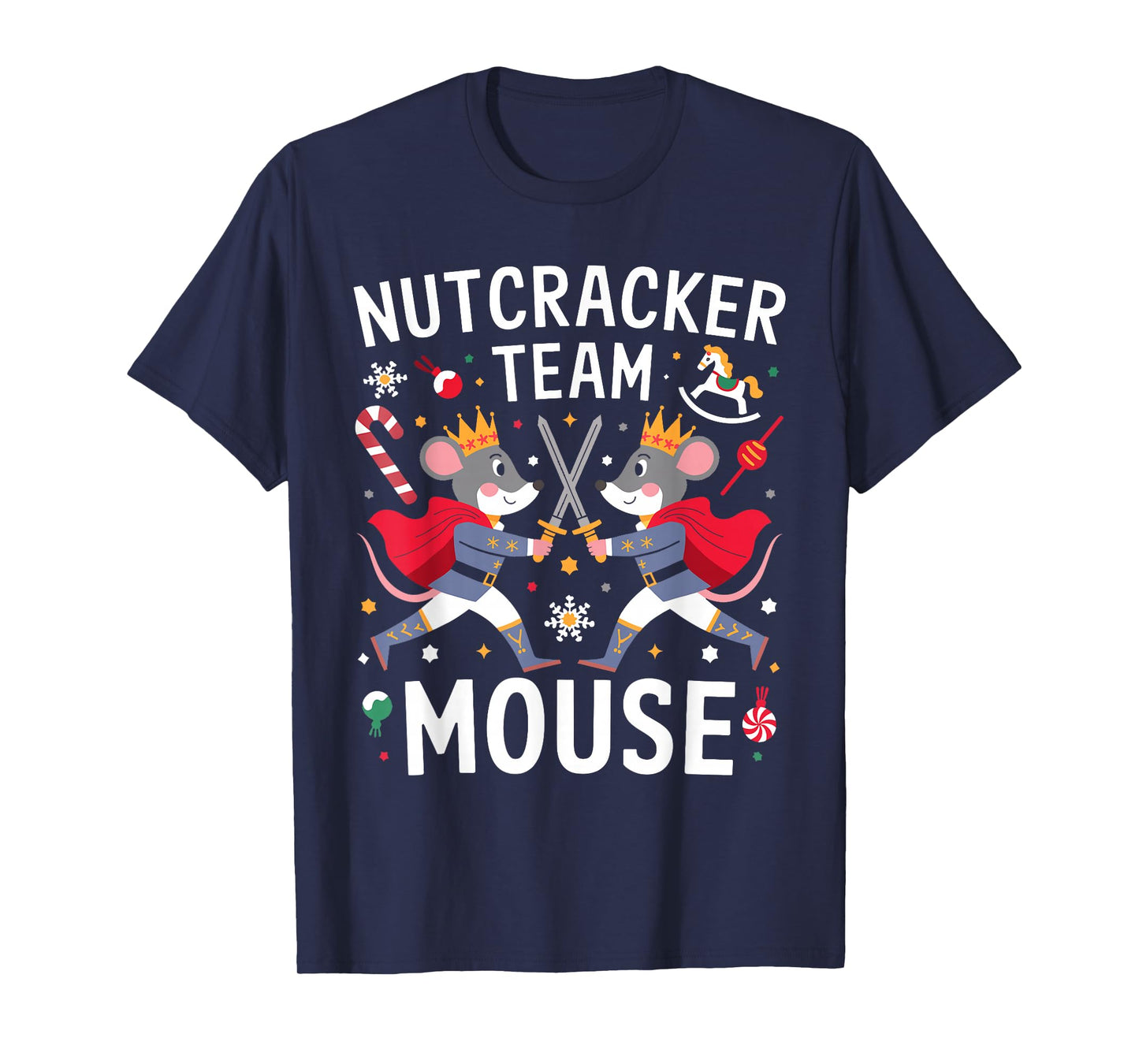 Team Mouse Nutcracker Shirt Christmas Dance Funny Soldier T-Shirt