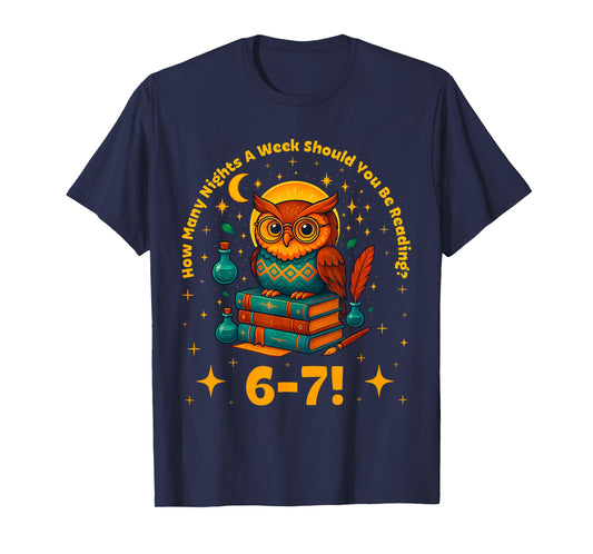 Funny Reading 6 7 Six Seven Meme English Teacher Book Lover T-Shirt