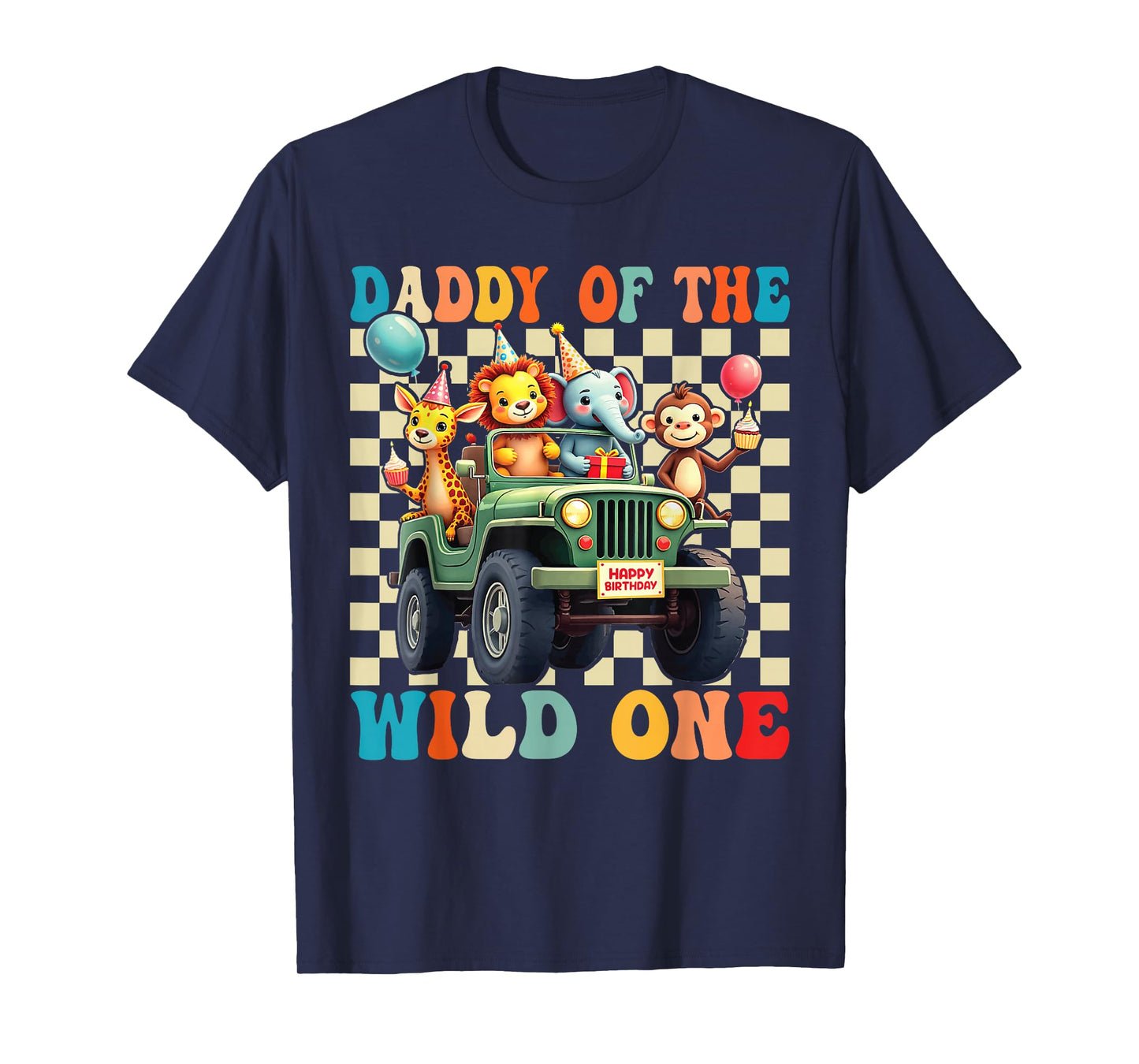 Daddy of The Wild One 1st Birthday Safari Jungle Animals T-Shirt