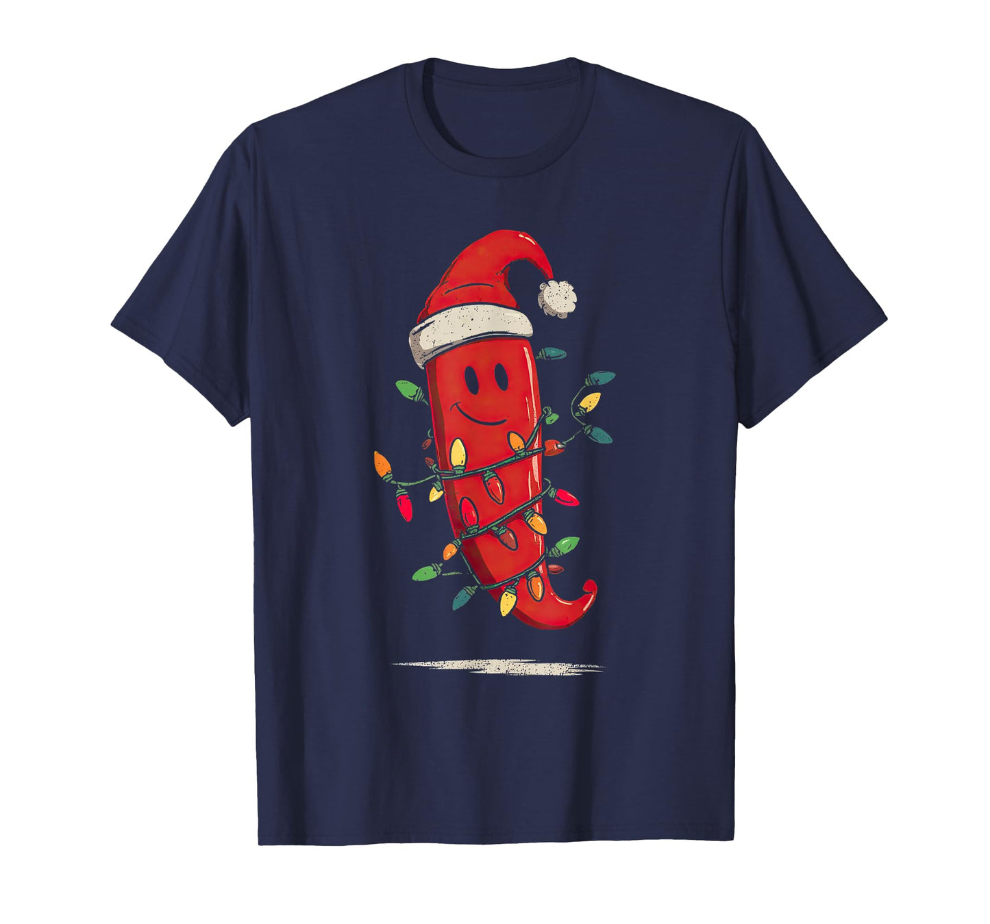 Funny Chili Pepper Christmas Graphics Lights Lover T-Shirt