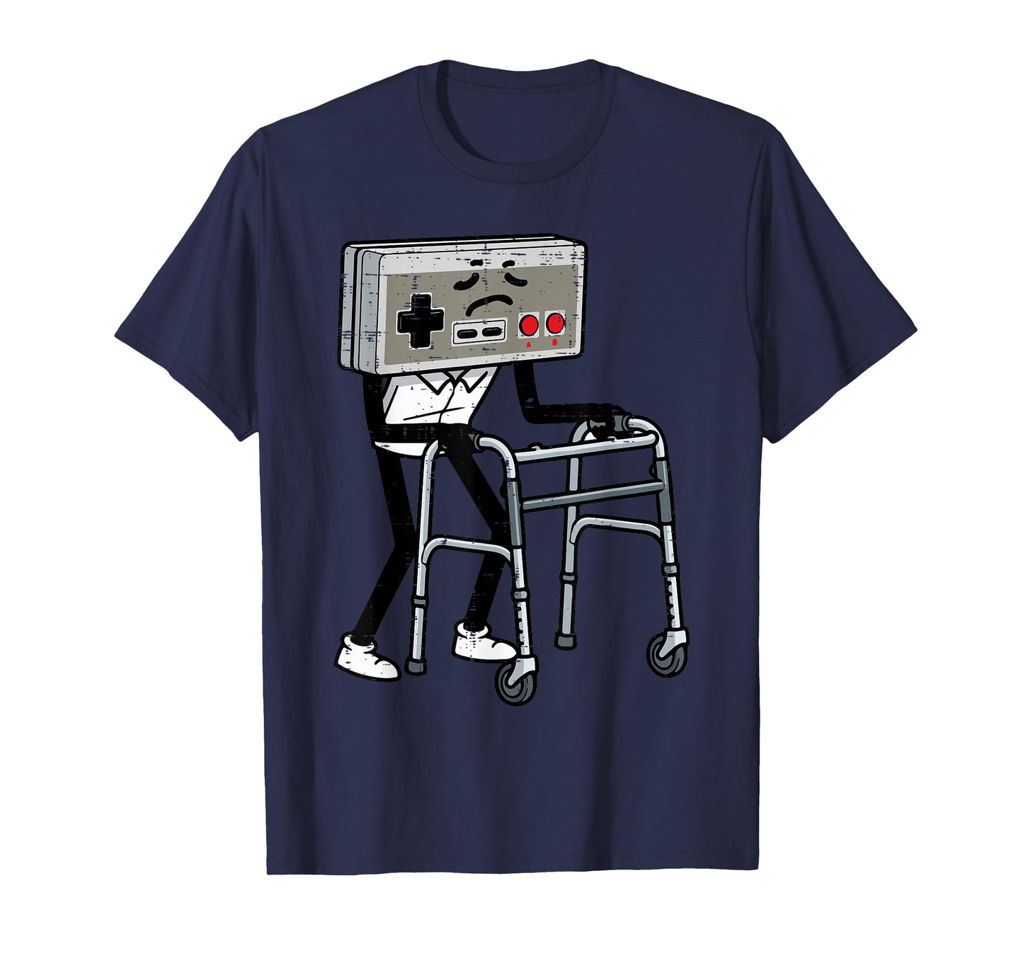 Old Gaming Controller Walker Funny Gamer Men Women Boys Kids T-Shirt