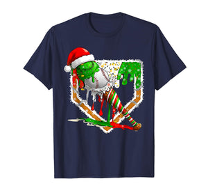 Baseball Bat Ice Cream Sprinkles Baseball Christmas Pajamas T-Shirt