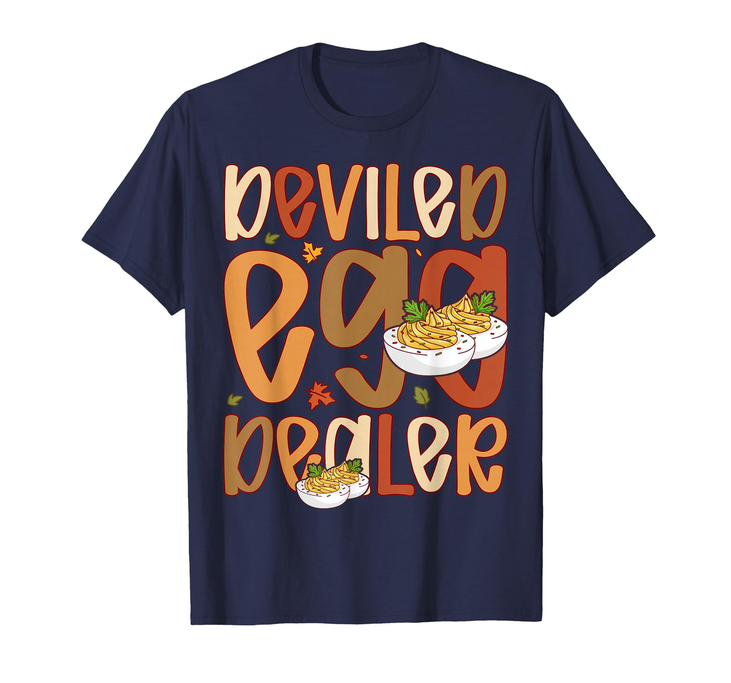 Retro Deviled Egg Dealer Thanksgiving Dinner Funny T-Shirt