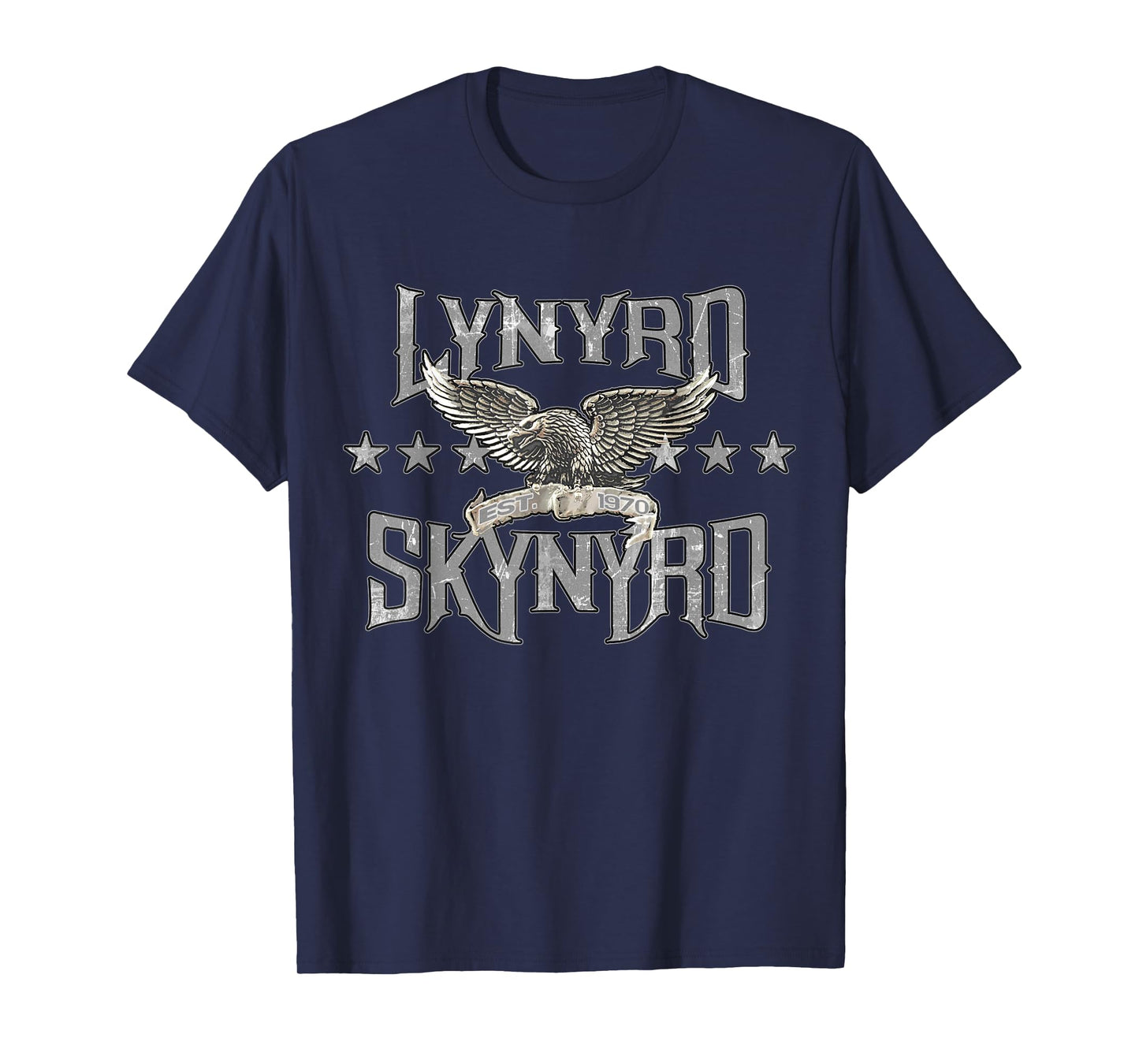 Lynyrd Skynyrd Est 1970 Eagle Retro Rock Band Festival Biker T-Shirt
