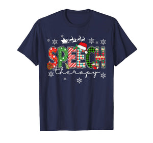 Speech Therapy Christmas Sweater Santa Holiday Fun T-Shirt