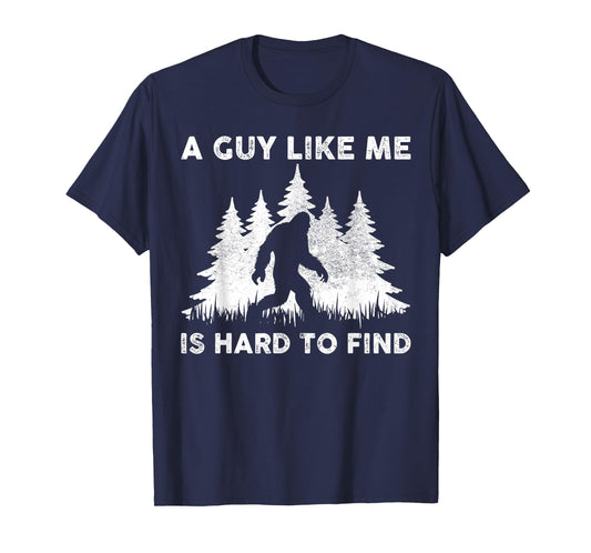 A Guy Like Me is Hard to Fight Retro Bigfoot Men Boy T-Shirt