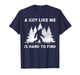 A Guy Like Me is Hard to Fight Retro Bigfoot Men Boy T-Shirt