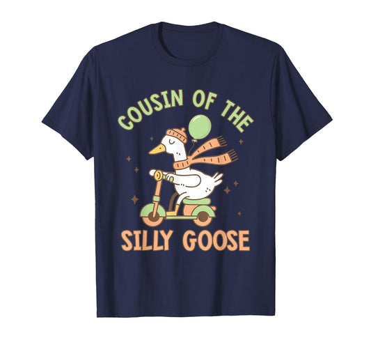 Cousin of The Silly Goose 1st Birthday Family Matching T-Shirt