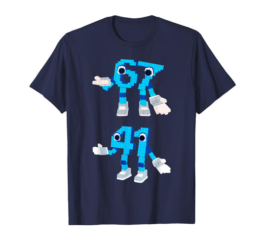 67 Six Seven 41 Forty One Funny Brainrot Meme for Kids Teens T-Shirt