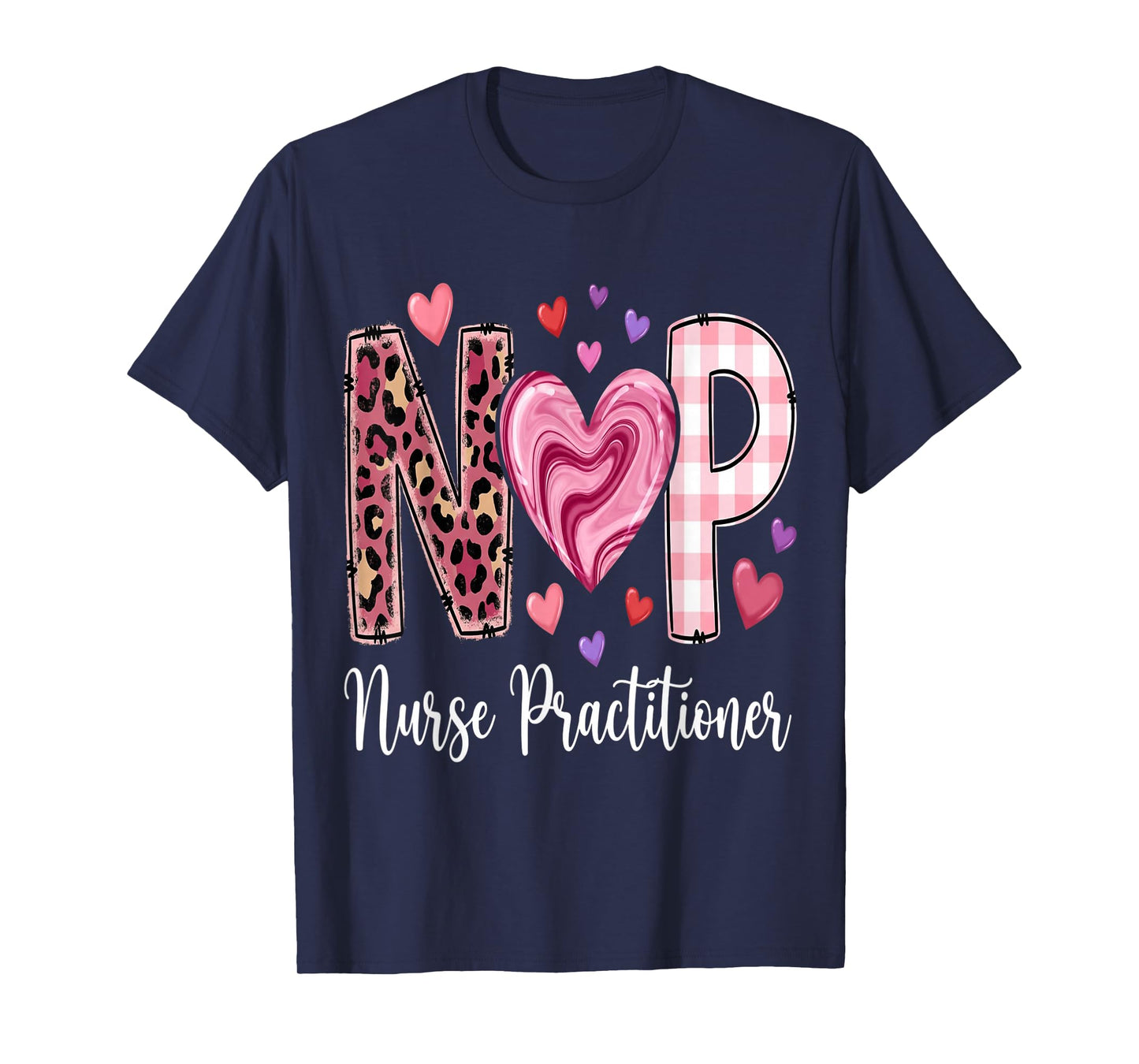 Nurses Graduate Nurses Heart NP Valentine Nurse Practitioner T-Shirt