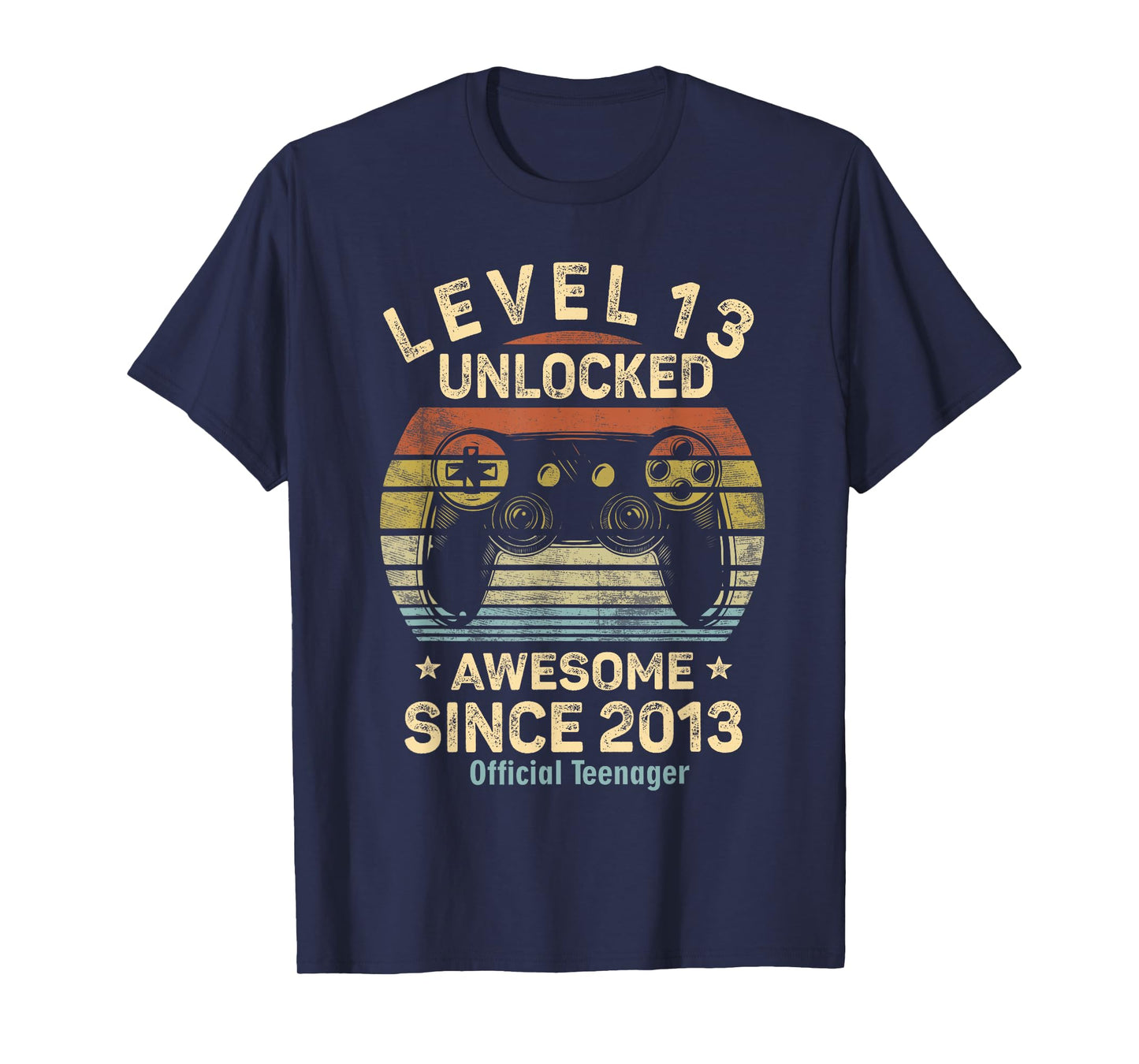 Level 13 Unlocked Official Teenager 13th Birthday Gaming T-Shirt