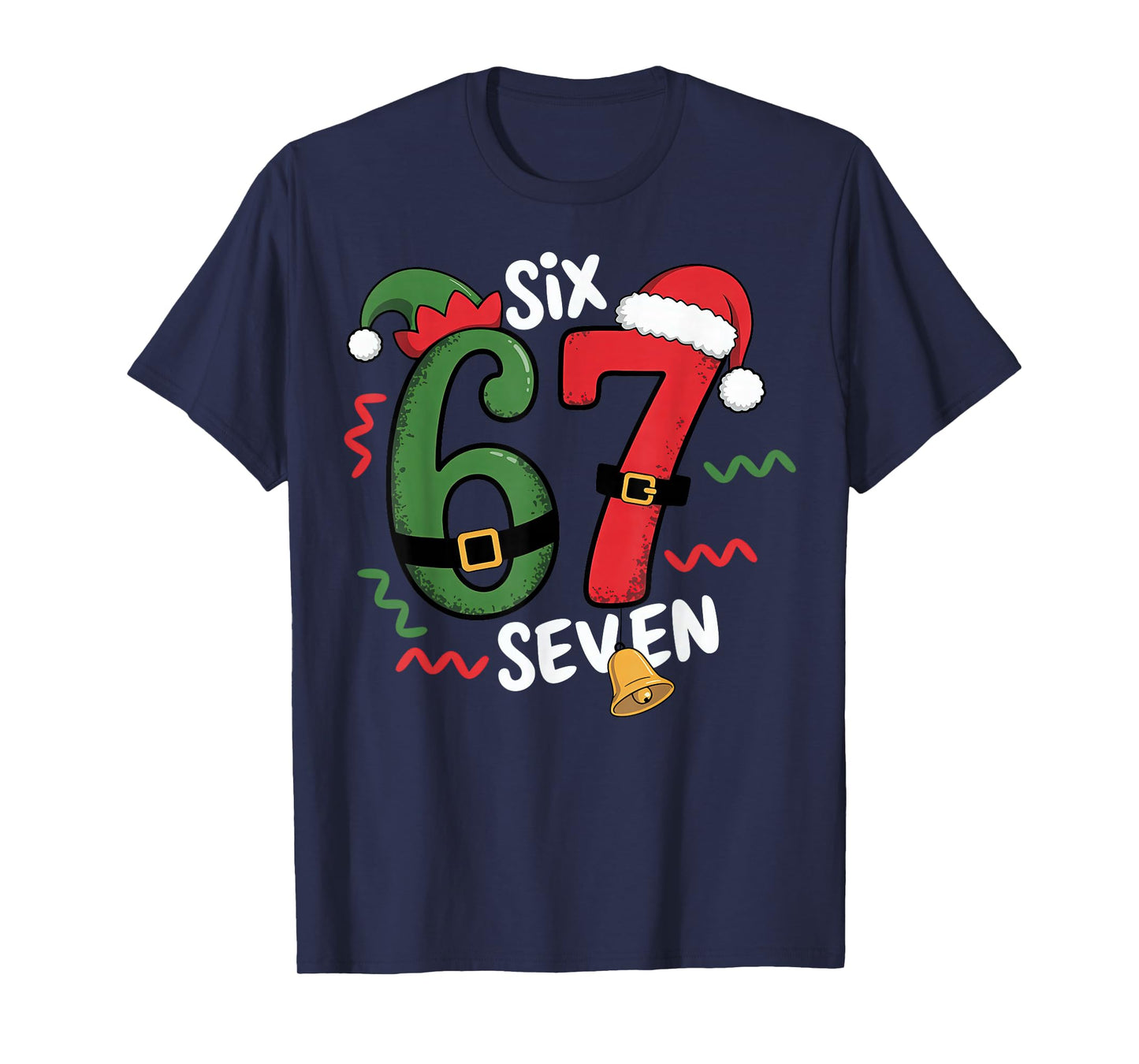 67 Christmas 6 7 Meme Six Seven Xmas T-Shirt