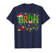 Bruh Funny Christmas Shirt for Teens Boys Kids Xmas Pajamas T-Shirt