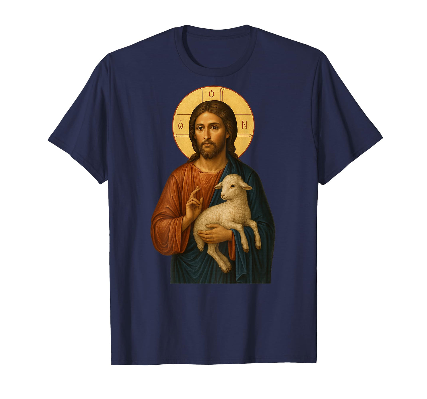 Orthodox Icon of Jesus Christ The Good Shepherd T-Shirt