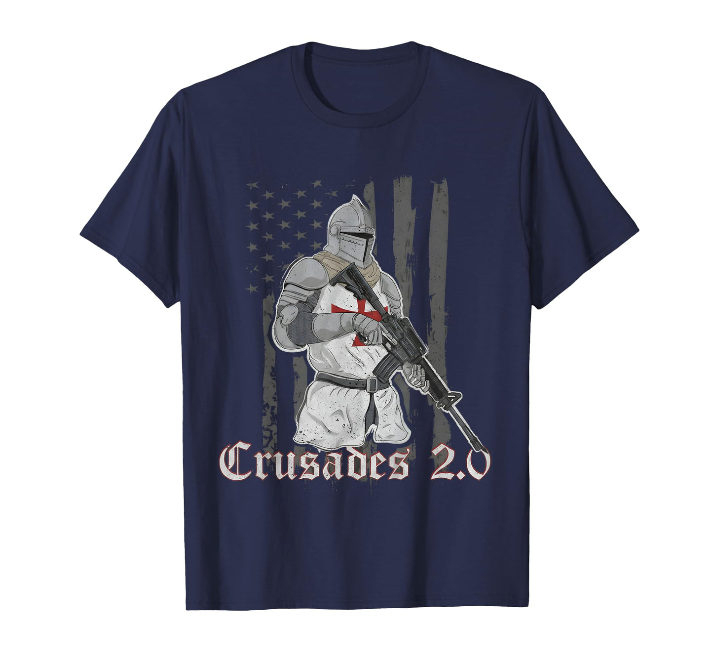 Crusades 2.0 USA American Us Flag Quote T-Shirt