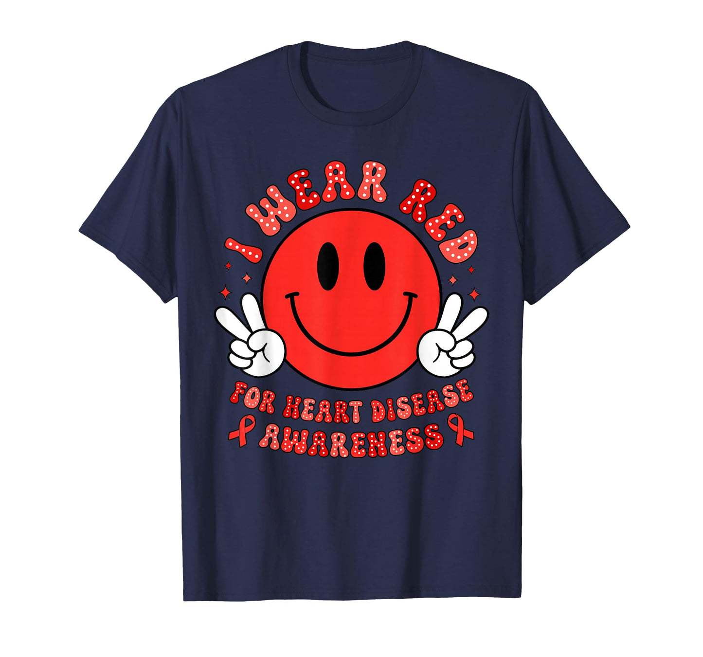 in February We Wear Red CHD Awareness Heart Disease Month T-Shirt
