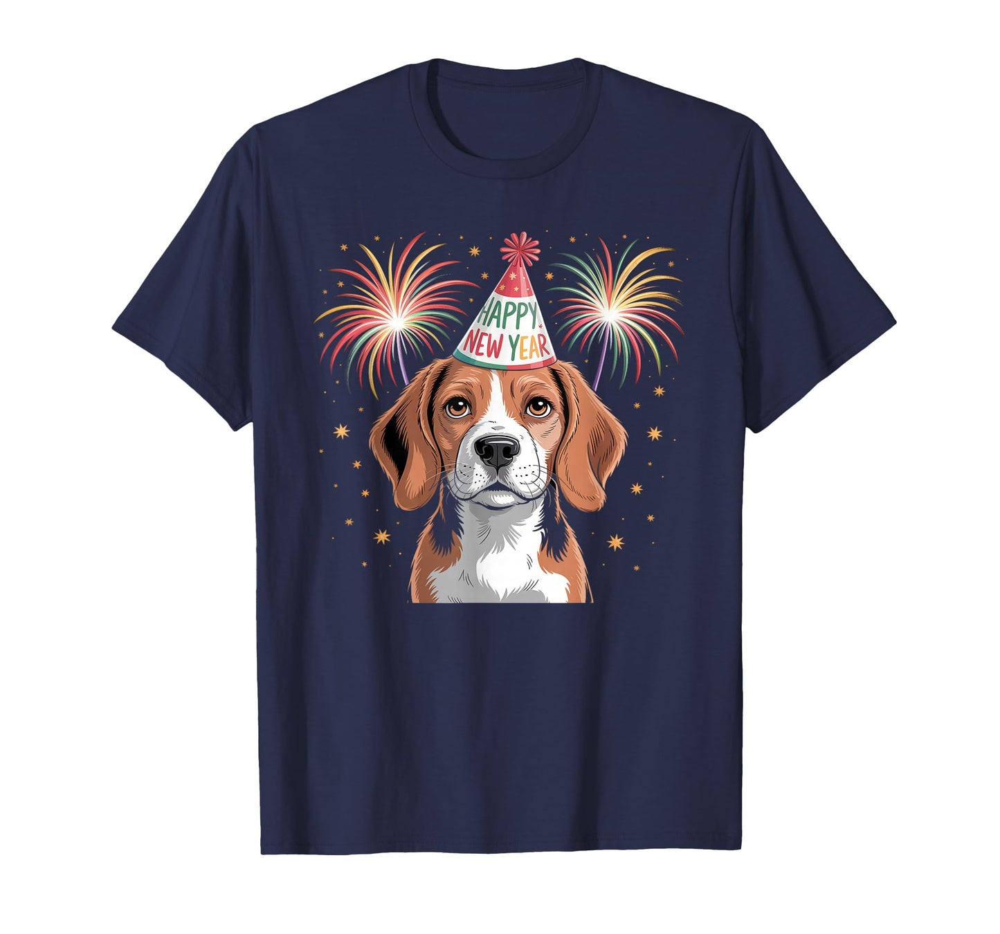 Funny Happy New Year 2026 Beagle Dog New Years Eve Party T-Shirt
