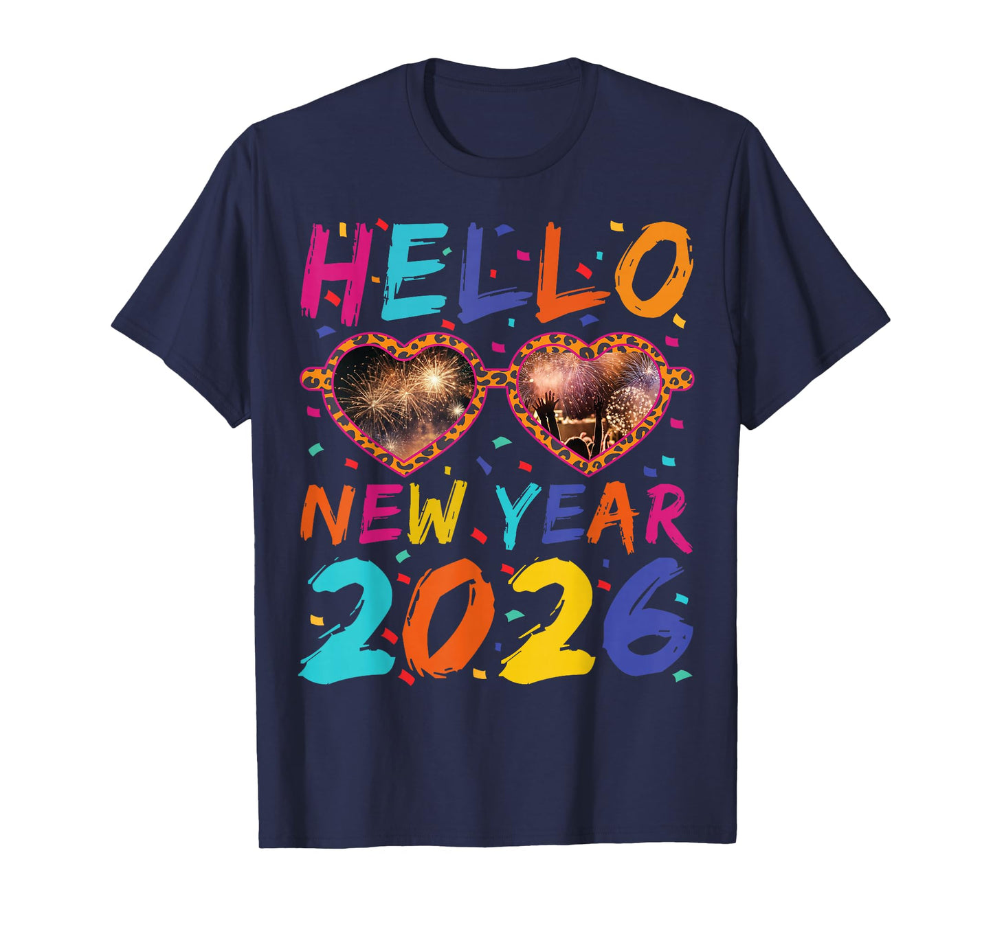 Hello New Year 2026 Party Celebration Family Matching T-Shirt