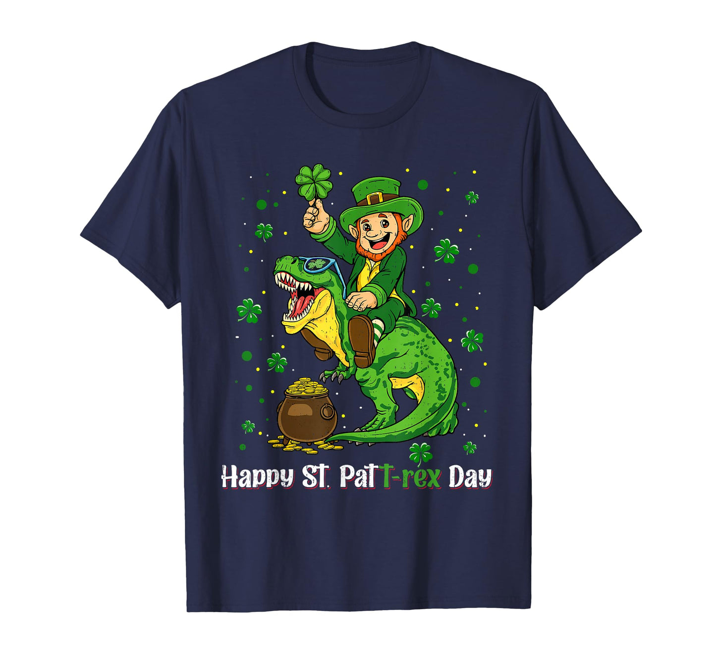 Funny T-Rex Dinosaur St Patricks Day for Boys Kids Toddler T-Shirt