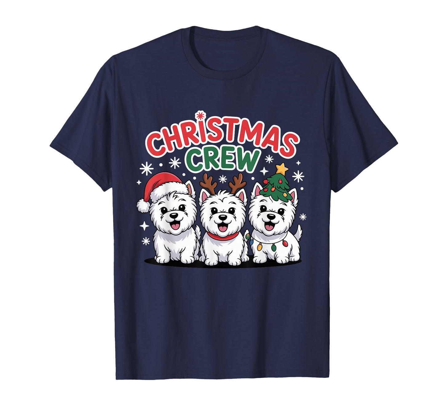 Christmas Crew Westie Christmas West Highland White Terrier T-Shirt