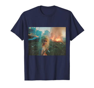 Funny Disgusting Doll face Meme Smoking T-Shirt