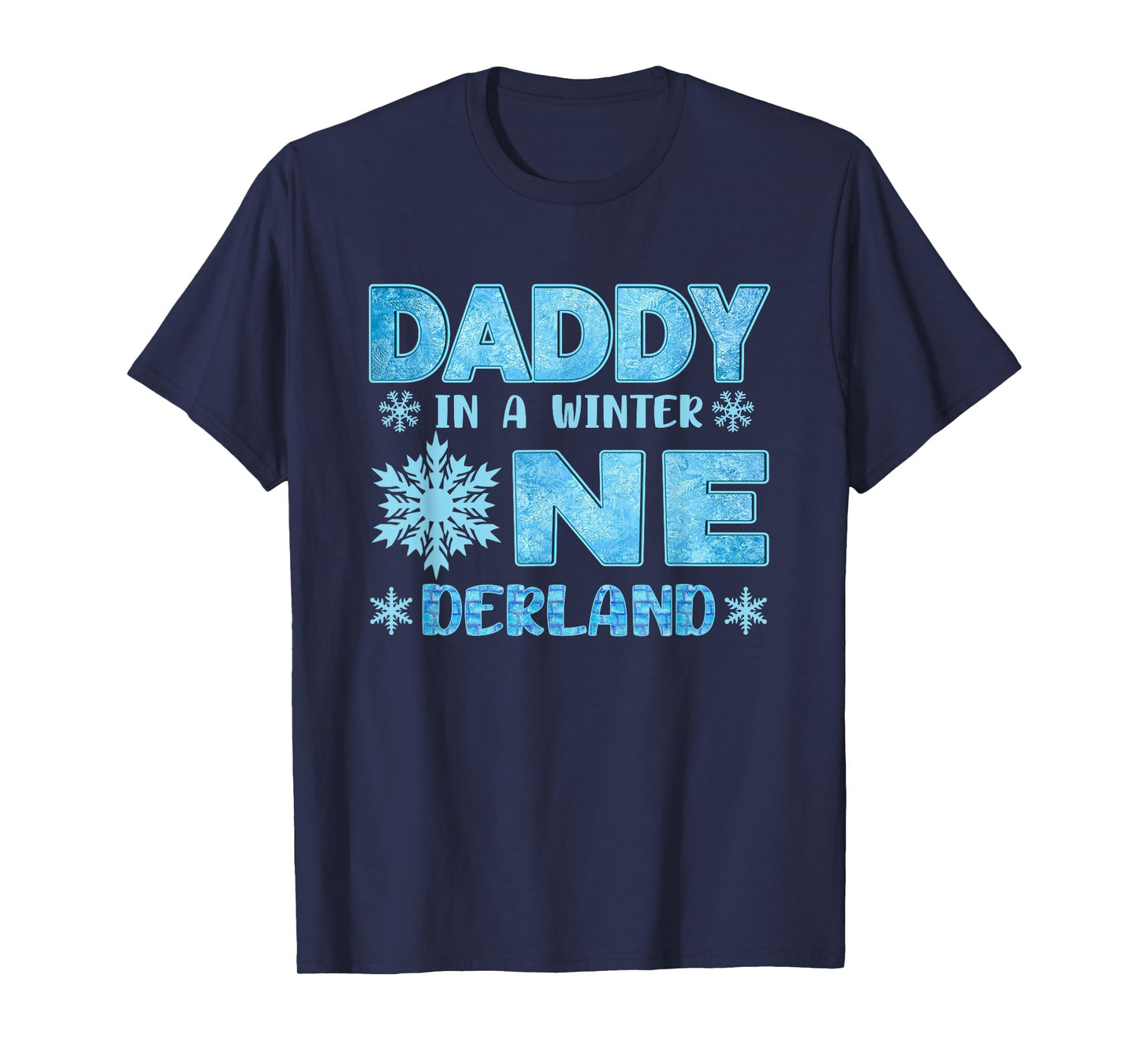 Daddy in A Winter Onederland Bday Girl Sweet Snowflake T-Shirt