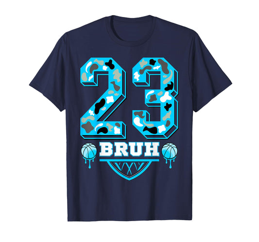 23 Bruh Camo Gamma Blue Matching T-Shirt