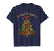Merry and Medicated RN Nurse Christmas Tree Funny Medical T-Shirt