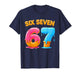 Six Seven Ice Cream Drip Gen Alpha Slang 6 7 Trending Meme T-Shirt