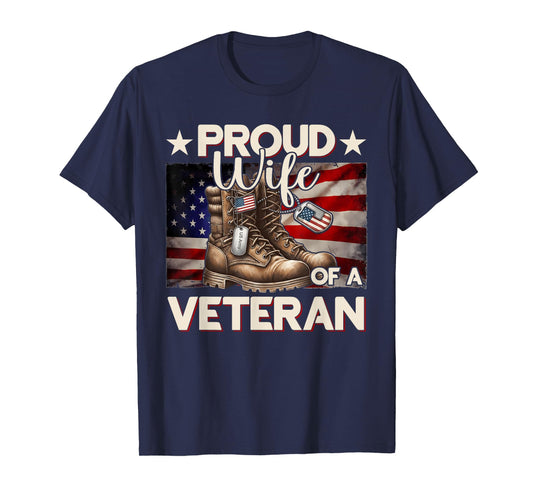 Veteran Dad Mom Grandpa American Flag USA Veterans Day T-Shirt