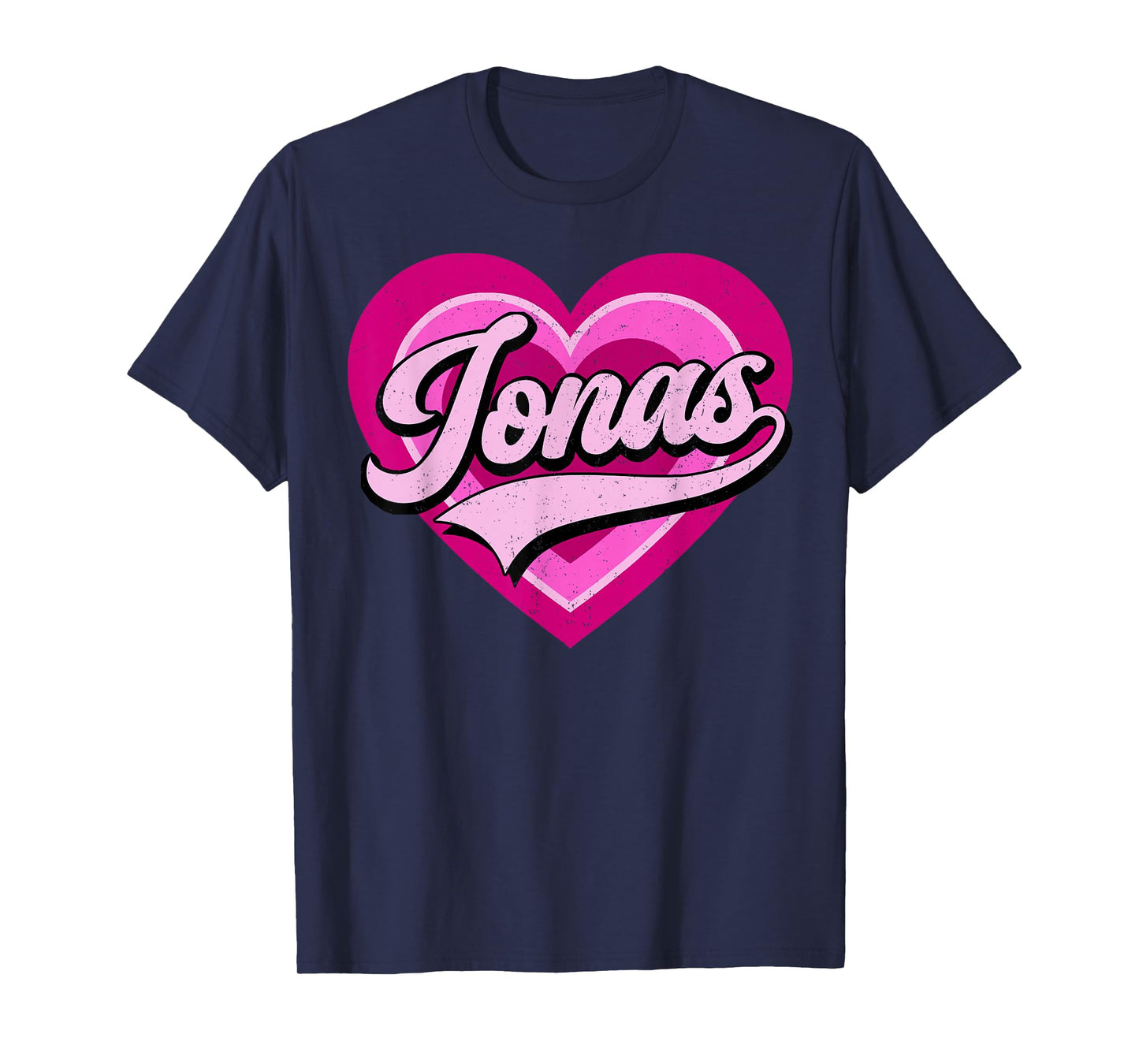 Retro Jonas First Name I Love Jonas 80's Vintage T-Shirt