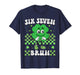 Six Seven Bruh 67 St Patrick's Day Shamrocks Boys Girls Kids T-Shirt