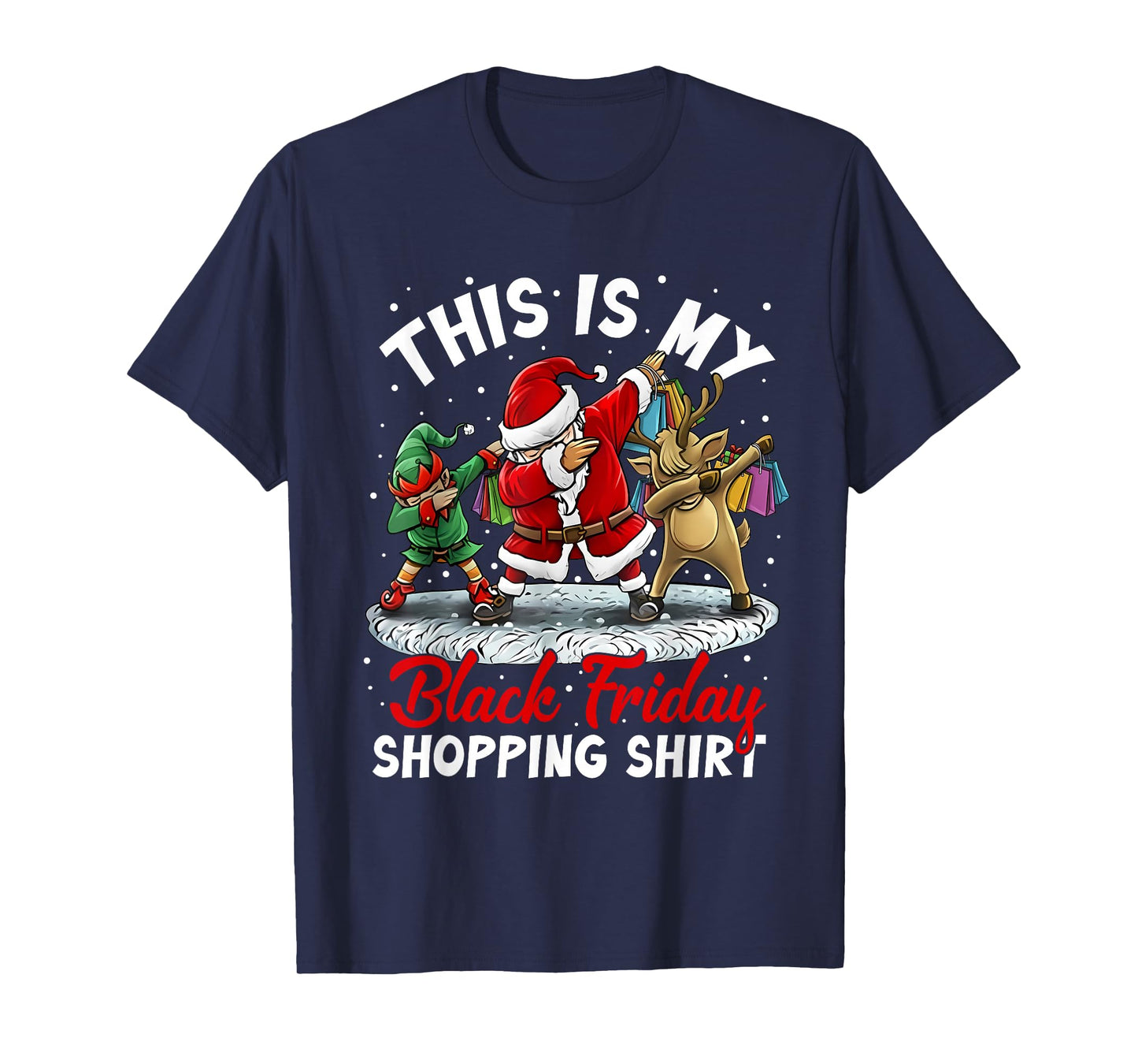 This is My Black Shopping Funny Friday Shopping Dabbing Crew T-Shirt